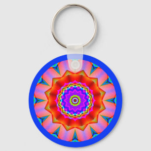 Fractal Mandala Key Ring