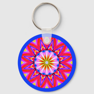 Fractal Mandala Key Ring