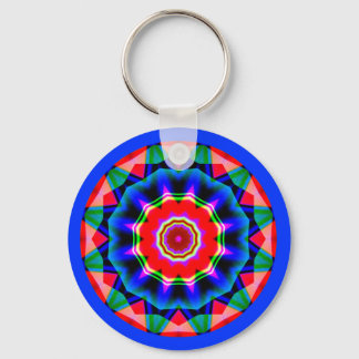 Fractal Mandala Key Ring