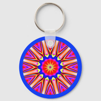 Fractal Mandala Key Ring