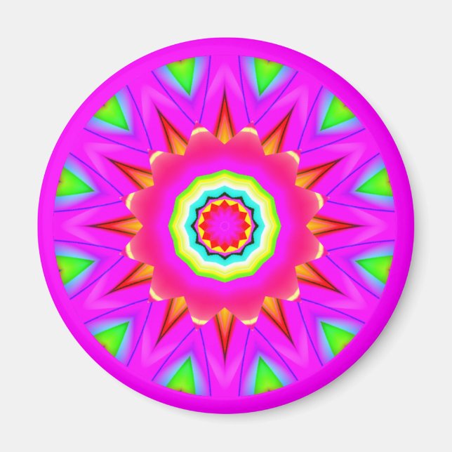 Fractal Mandala Magnet (Front)