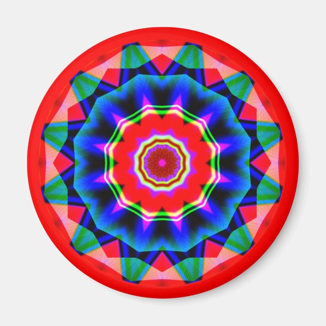 Fractal Mandala Magnet (Front)