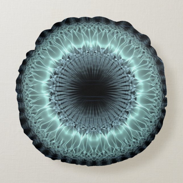 Fractal Mandala Round Cushion (Front)