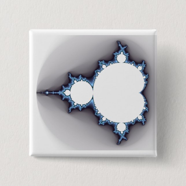 Fractal Mandelbrot button (Front)