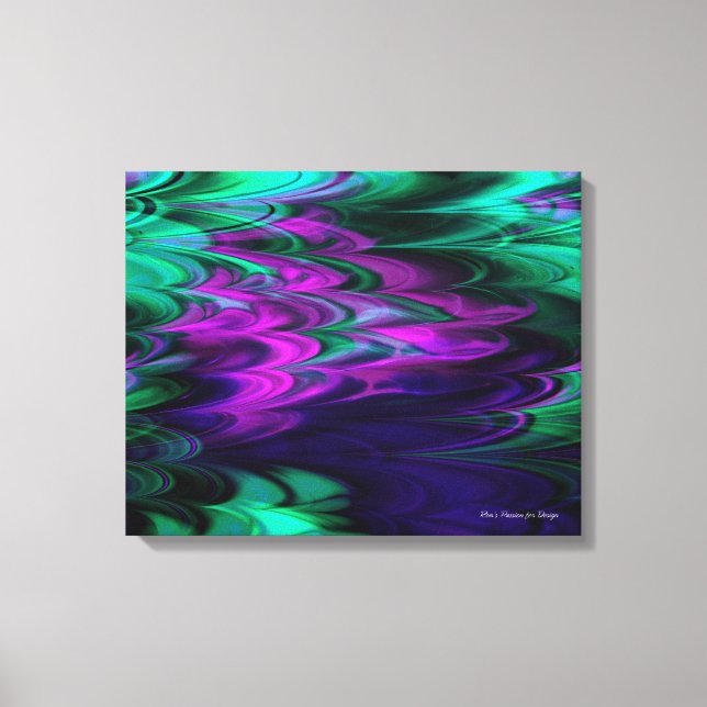 Fractal Marble 4-2 Wrapped Canvas (Front)