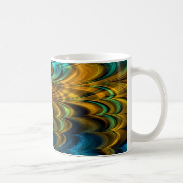 Fractal Marble 4-4 Coffee Mug (Right)