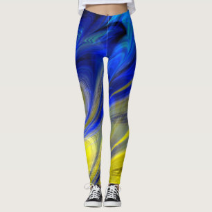 Fractal Marble 4-6 Leggings