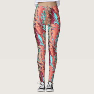 Fractal Marble 6-1 Leggings