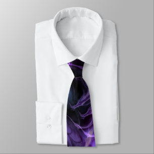 Fractal Marble Purple Tie