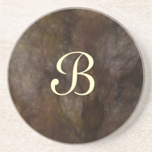 Fractal Marble Series-10---Brn coaster--1 of Coaster
