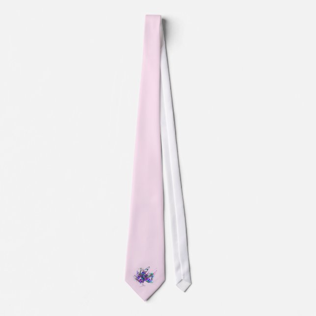 Fractal - Mardi Gras Mask Tie (Front)