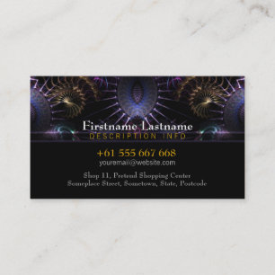 Fractal Medival with Logo Business Card