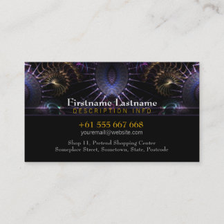 Fractal Medival with Logo Business Card