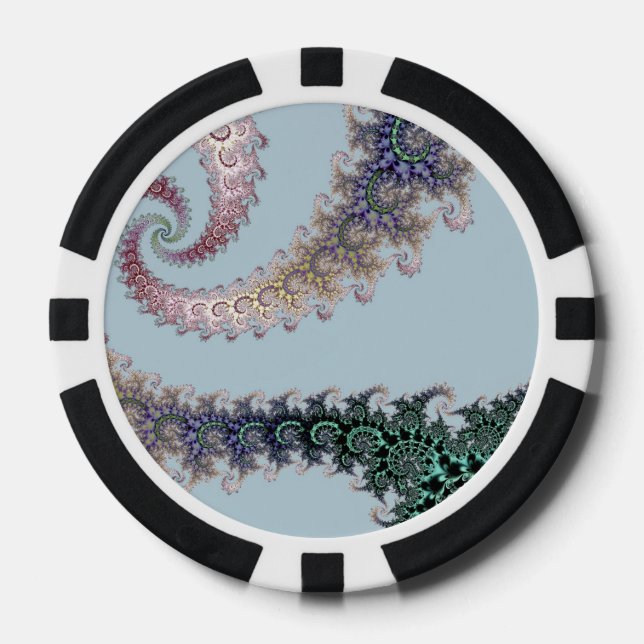fractal mf spiral poker chips (Front)