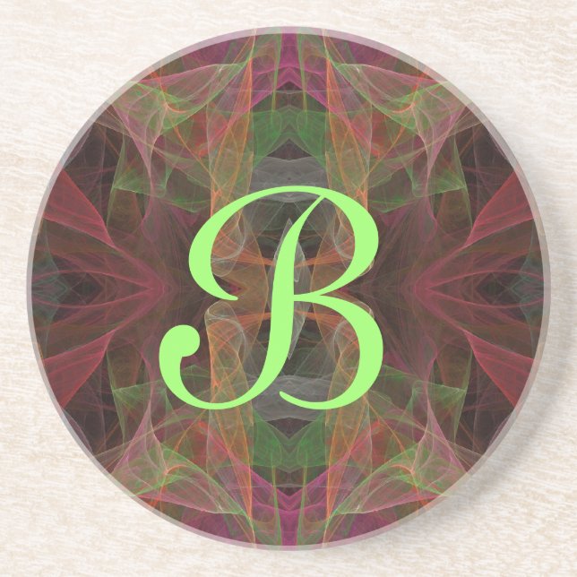Fractal Misc Series-28---Pink coaster--1 of Coaster (Front)