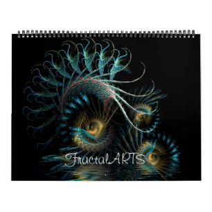 Fractal MiX ARTS 12 Months Wall Calendar