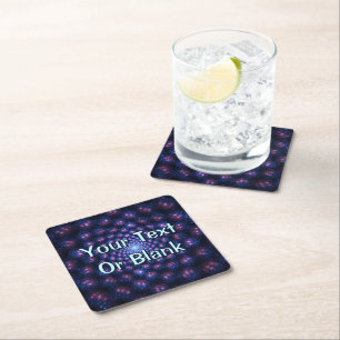 Fractal Multiverse Square Paper Coaster