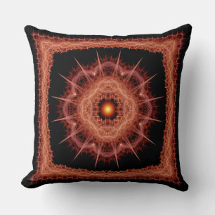Fractal mystical prickly pattern cushion