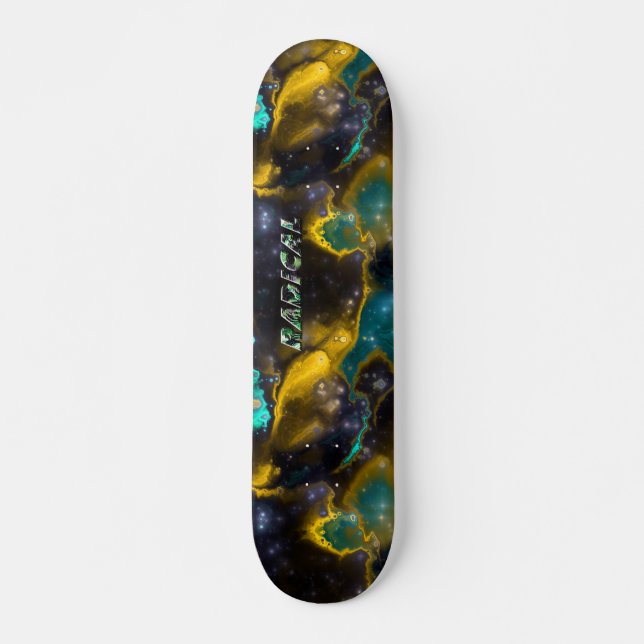 Fractal Nebula 4 Skateboard (Front)