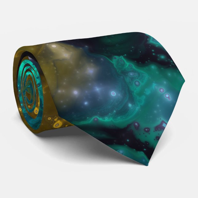 Fractal Nebulae 4 Tie (Rolled)