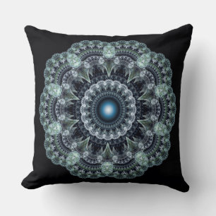 Fractal oriental design cushion