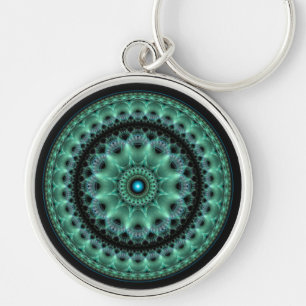 Fractal ornate pattern keychain