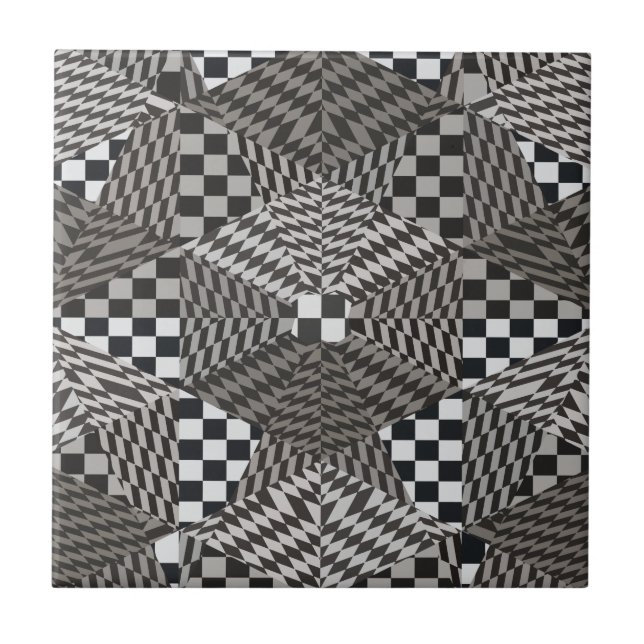 Fractal Paradise Ceramic Tile (Front)