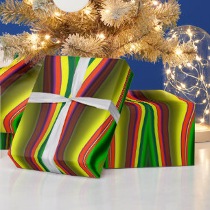 ~ Fractal Pattern Multicolored ~ Christmas ~ Wrapping Paper