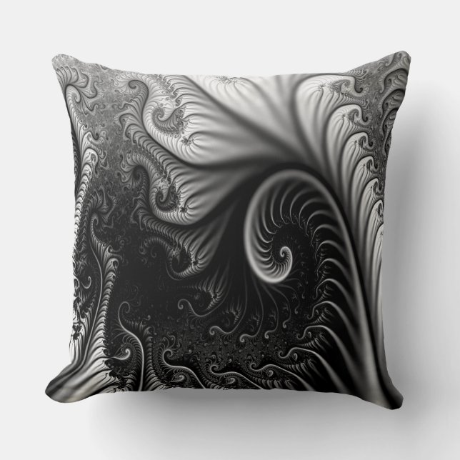 Fractal Pattern Throw Pillow (Front)