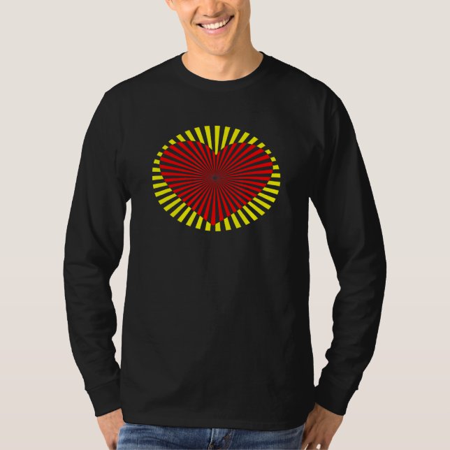 Fractal Patterned lines around and straight into t T-Shirt (Front)
