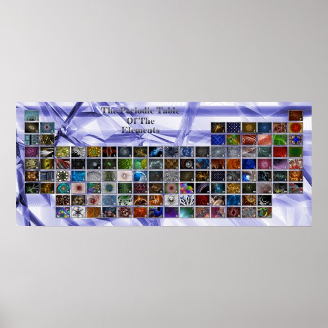 Fractal Periodic Table Poster (Front)