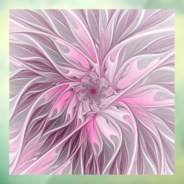 Fractal Pink Flower Dream, Floral Fantasy Pattern (Sheet 3)