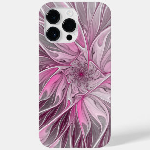 Fractal Pink Flower Dream, Floral Fantasy Pattern Case-Mate iPhone 14 Pro Max Case