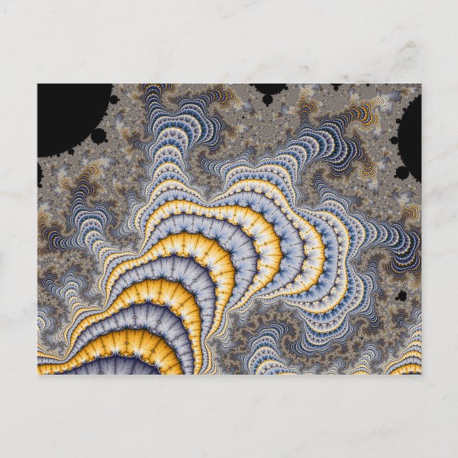 Fractal Plates - Fractal Postcard (Front)
