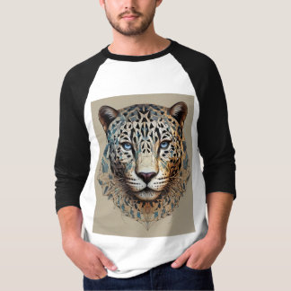 Fractal Power: Geometric Jaguar T-Shirt. T-Shirt