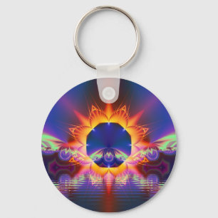 Fractal Print Keychain