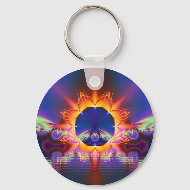 Fractal Print Keychain (Front)