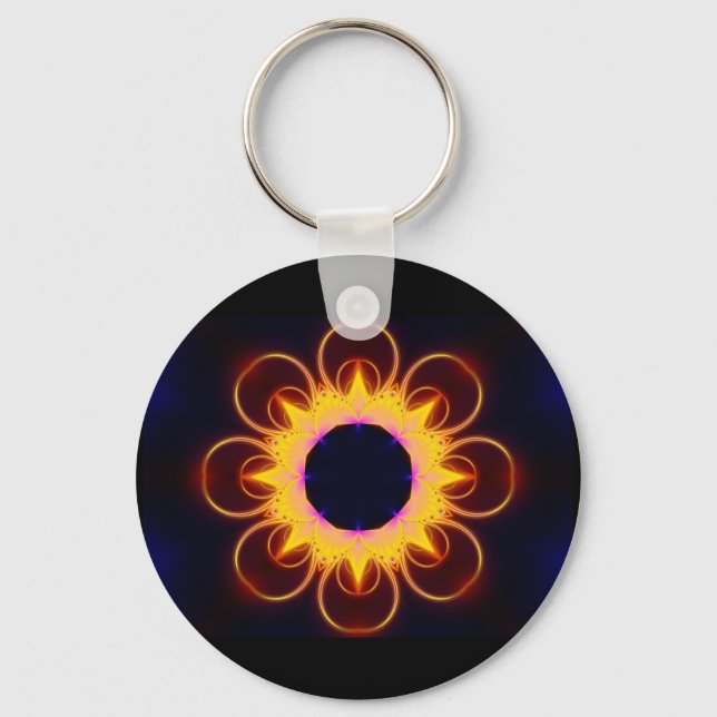 Fractal Print Keychain (Front)