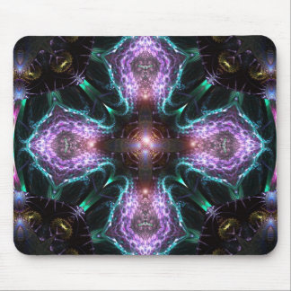 Fractal Purple Cross Mousepad