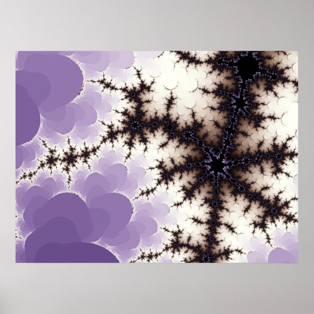 Fractal purple poster (Front)