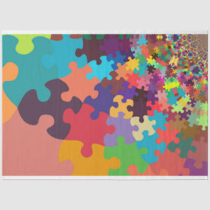 fractal puzzle tissue paper