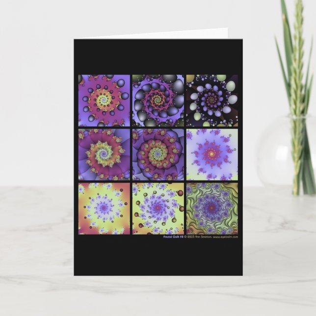 Fractal Quilt #8 Card (Front)