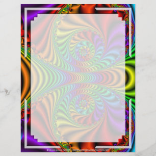 Fractal R~08 Custom Letterhead 03 - 8.5" x 11"