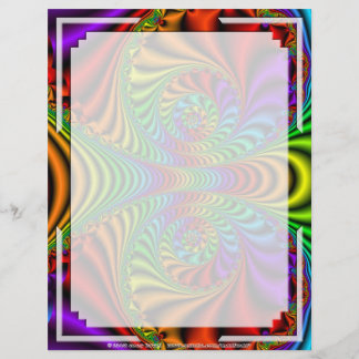 Fractal R~08 Custom Letterhead 03 - 8.5" x 11"