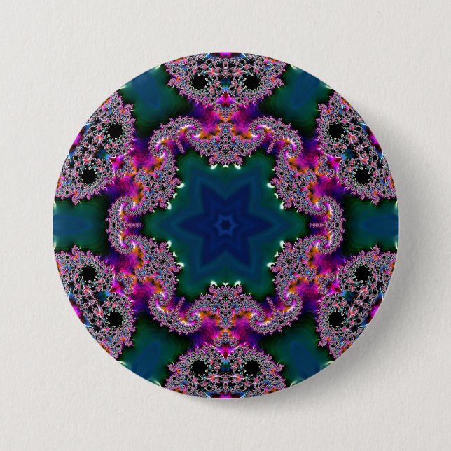 Fractal Radiance  7.5 Cm Round Badge (Front)