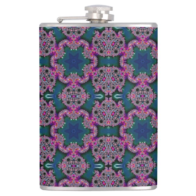 Fractal Radiance Hip Flask (Front)