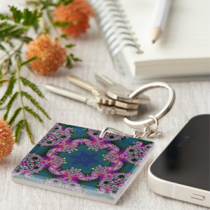 Fractal Radiance  Key Ring
