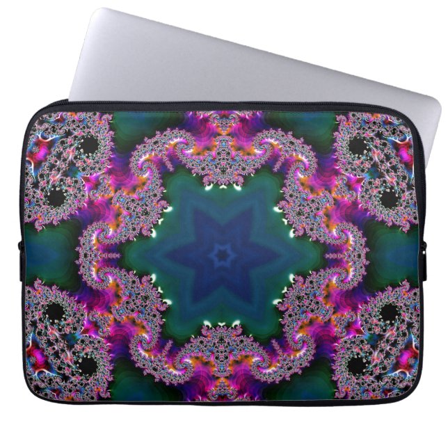 Fractal Radiance  Laptop Sleeve (Front)