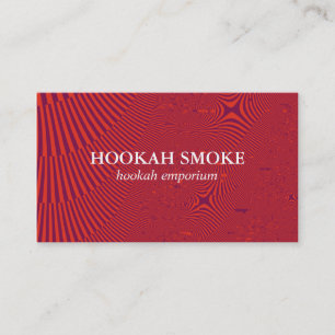 Fractal Red Artistic Business Card