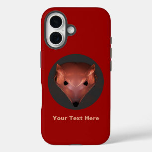 Fractal Red Fox iPhone 16 Case
